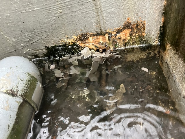 雨漏り原因のドレン